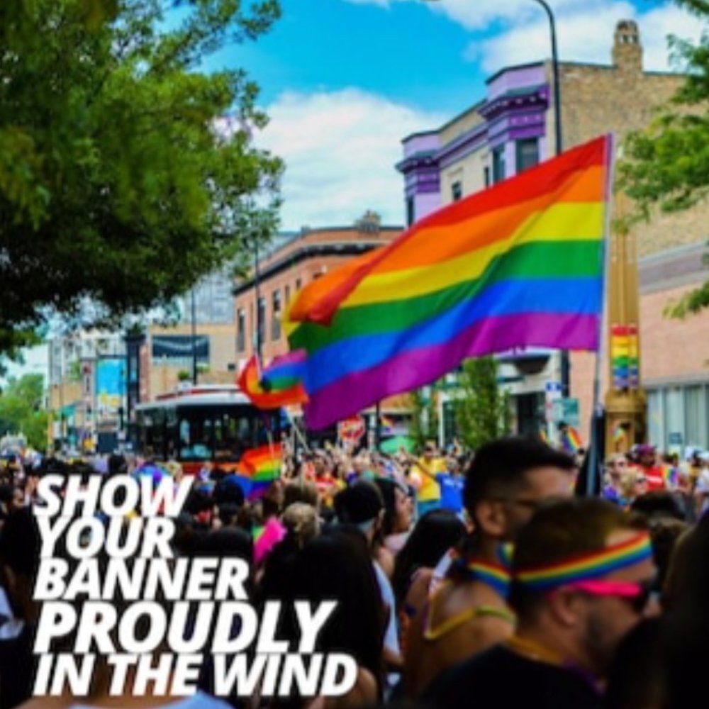 New Rainbow Flag Anley 6 ft x 4-ft Gay Pride Banner Proudly parade wall decor